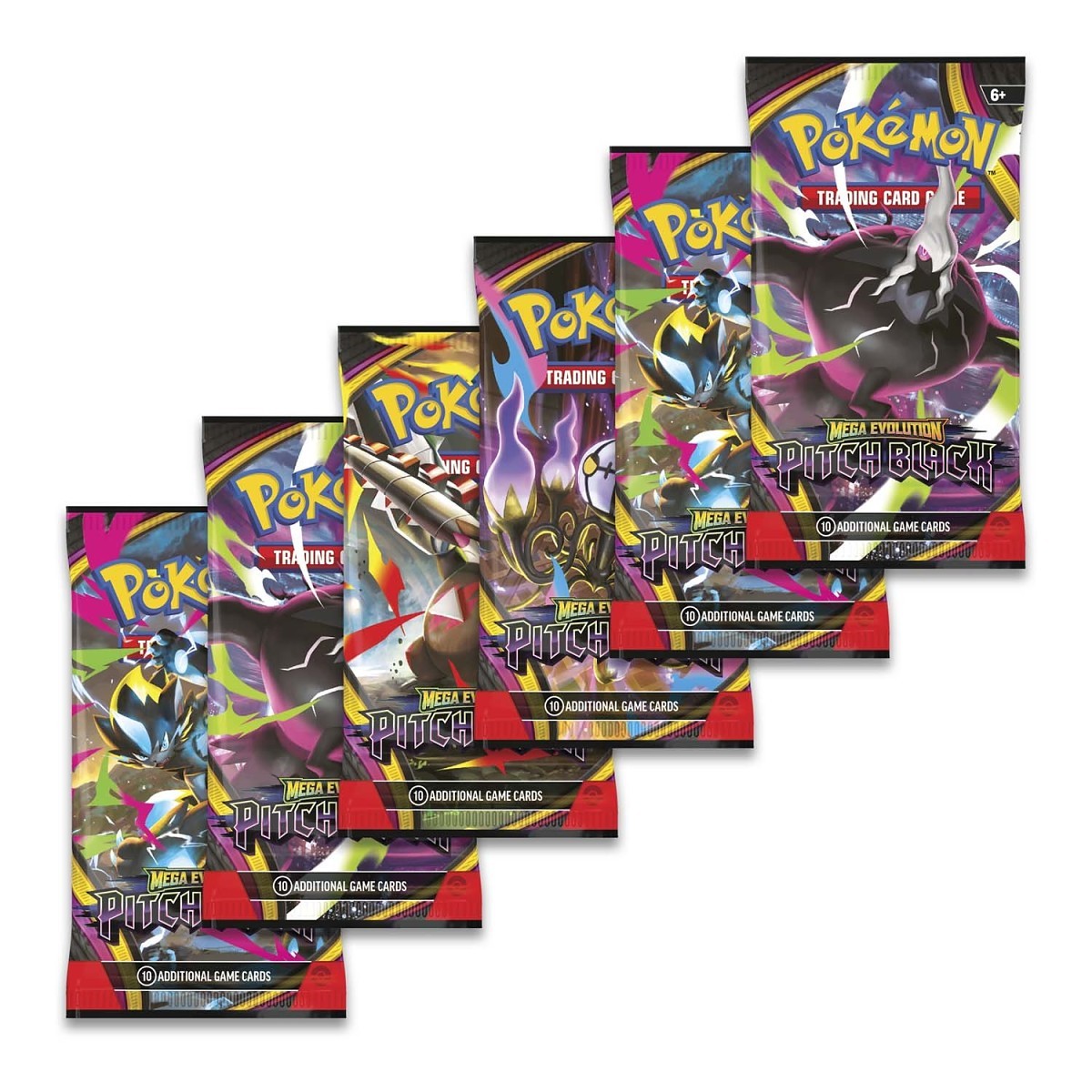 Pokémon TCG: Mega Evolution-Pitch Black Booster Bundle (6 Packs) thumbnail